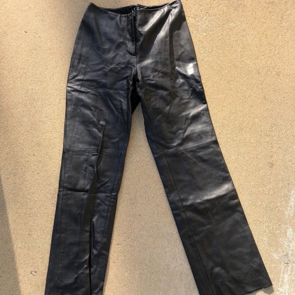 Black Leather Pants